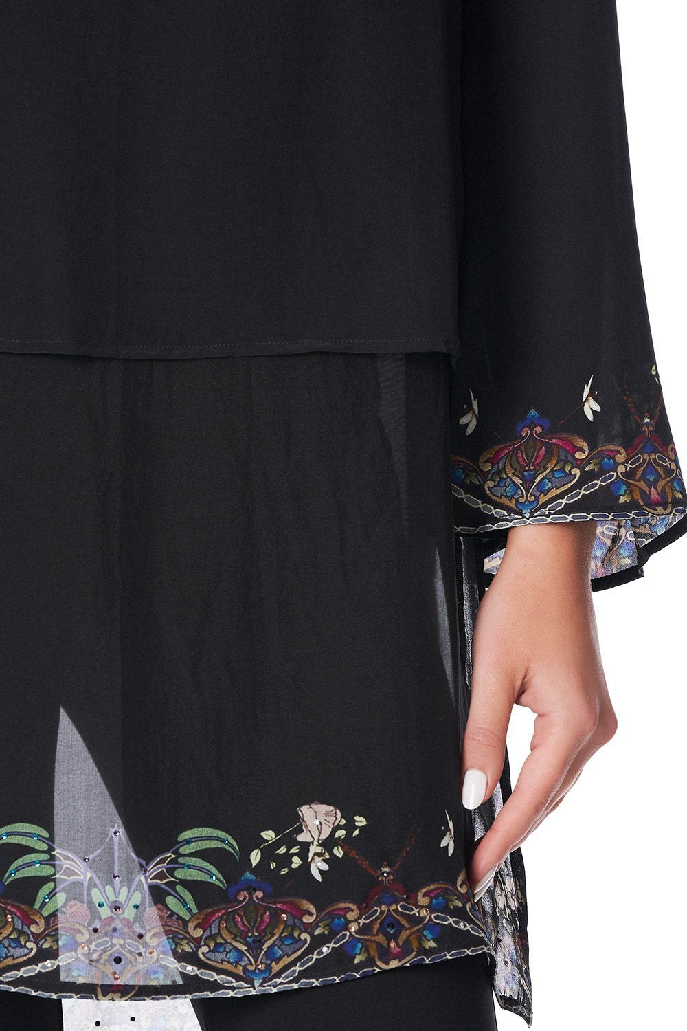 BLOUSE WITH SIDE SPLIT MS MATILDA