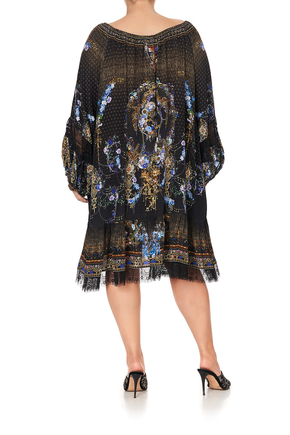 BLOUSON SLEEVE A LINE FRILL DRESS PALACE PLAYHOUSE