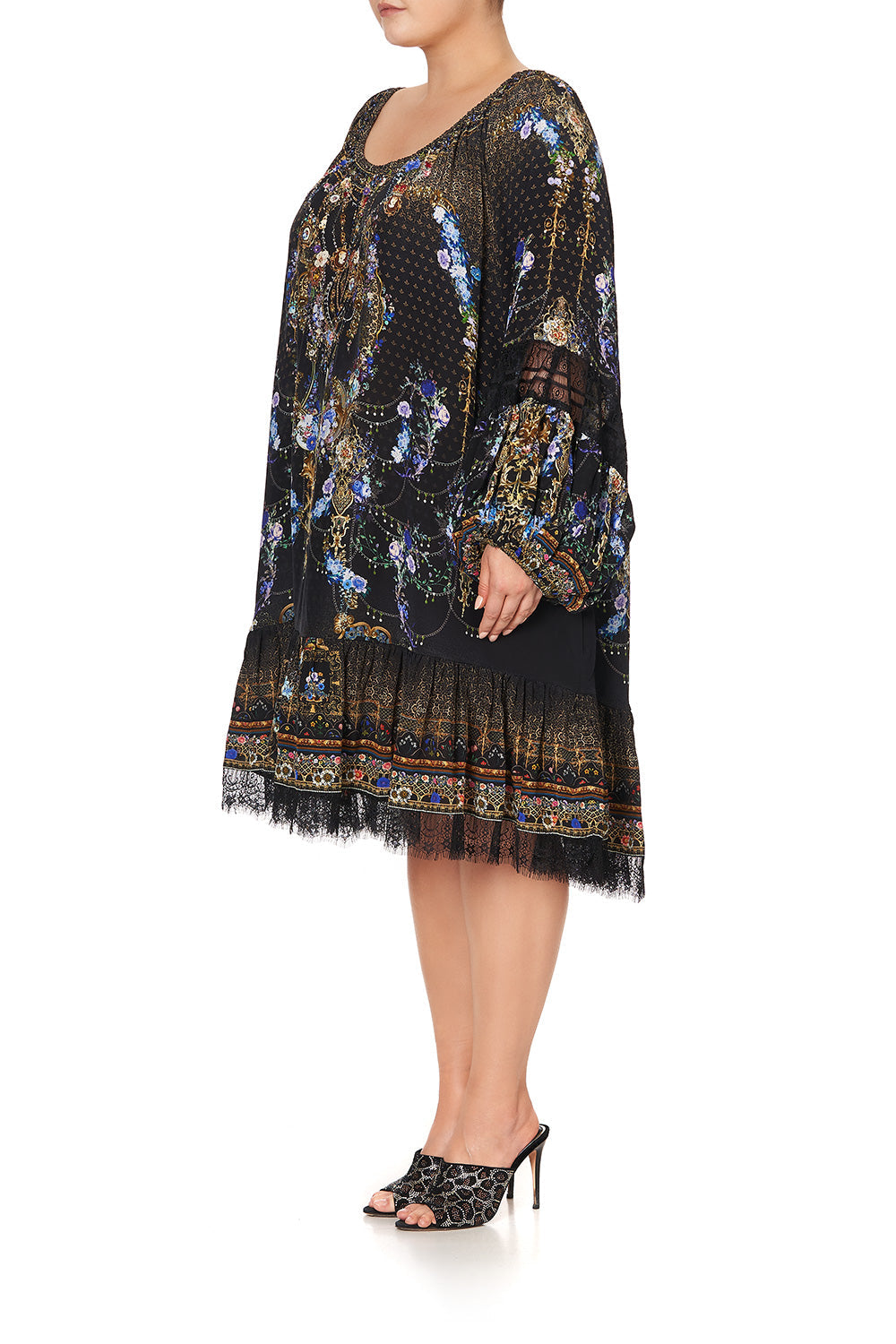 BLOUSON SLEEVE A LINE FRILL DRESS PALACE PLAYHOUSE