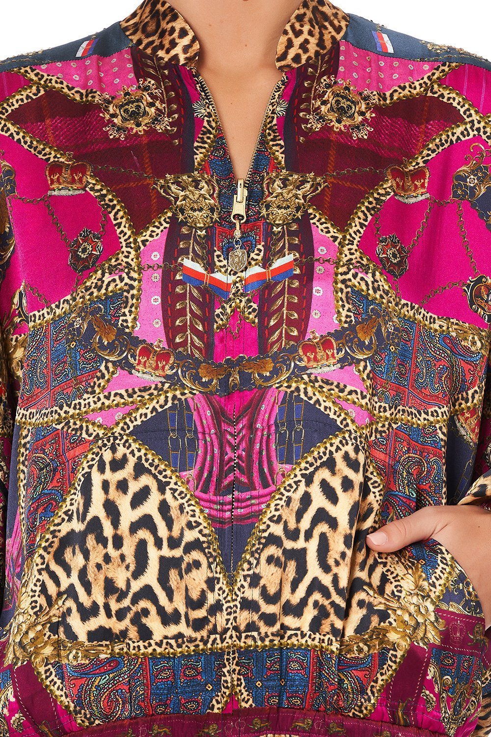 BOMBER JACKET WITH DOLMAN SLEEVE DINING HALL DARLING