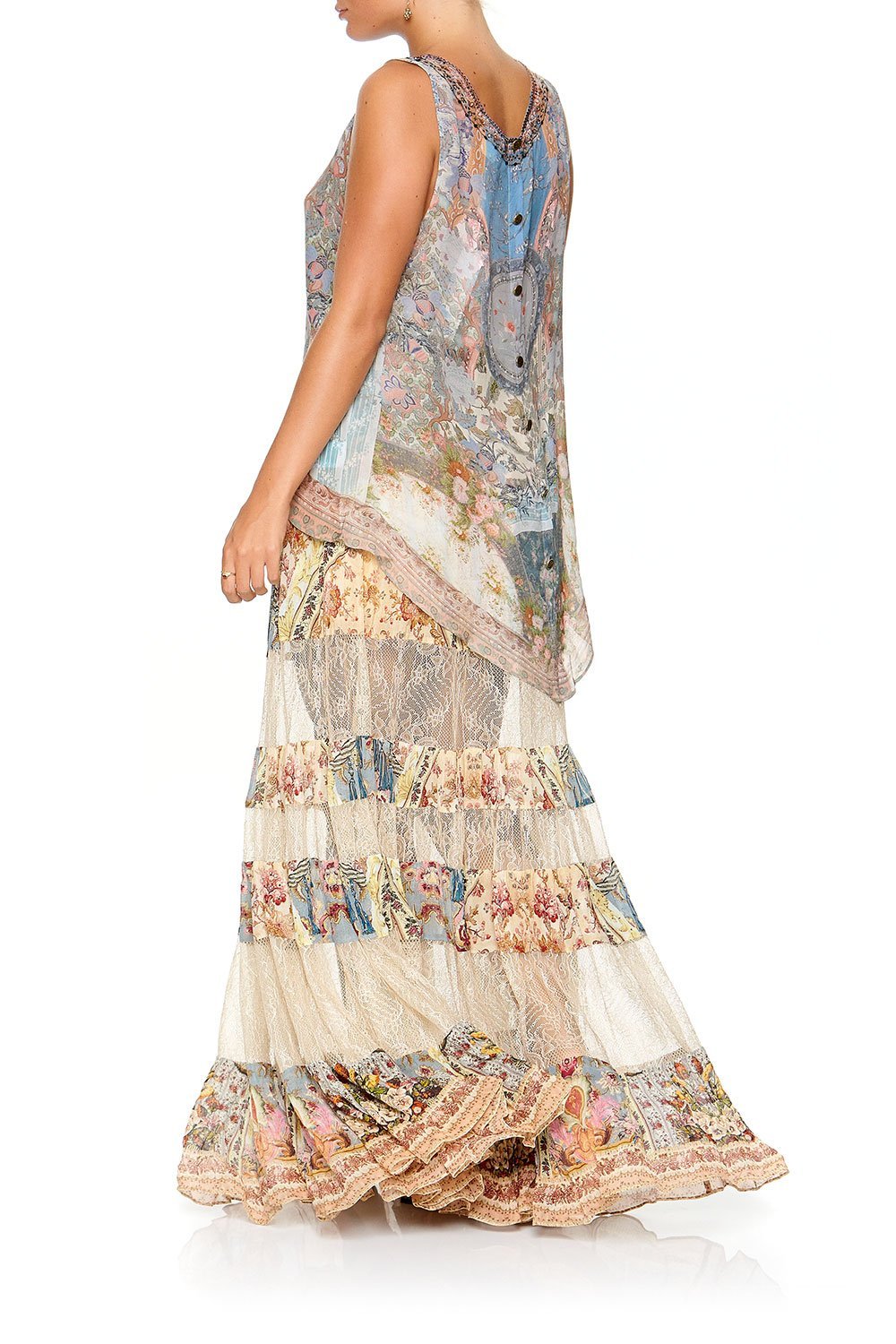 BUTTON BACK TOP BLANCHES BLESSING