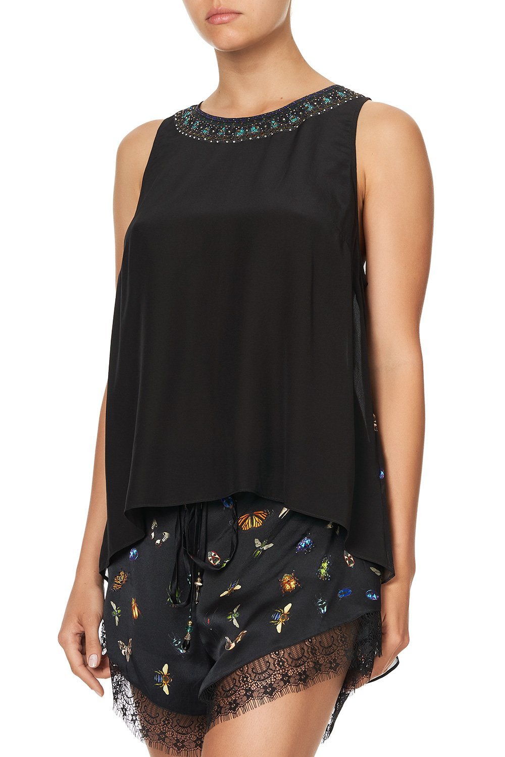 BUTTON BACK TOP LOVE BUG