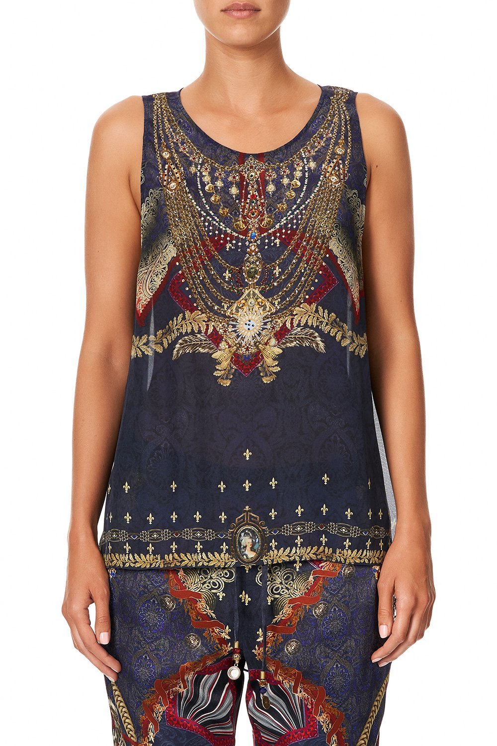 BUTTON BACK TOP THIS CHARMING WOMAN