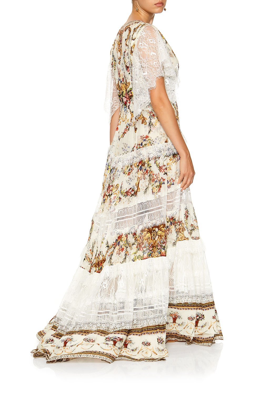 BUTTON UP DRESS WITH LACE INSERT OLYMPE ODE