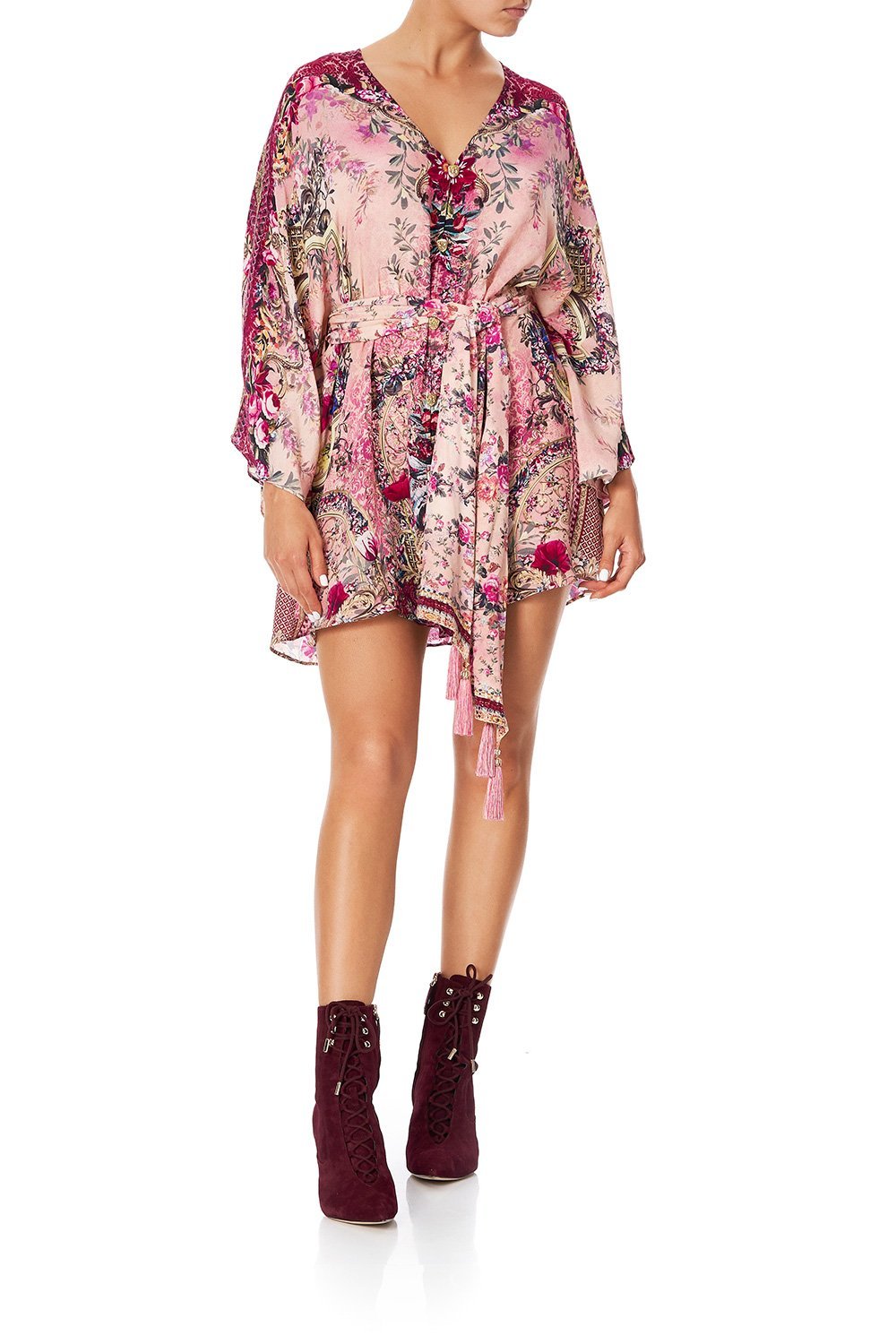 CAMILLA BUTTON UP KAFTAN WITH BELT LA BELLE