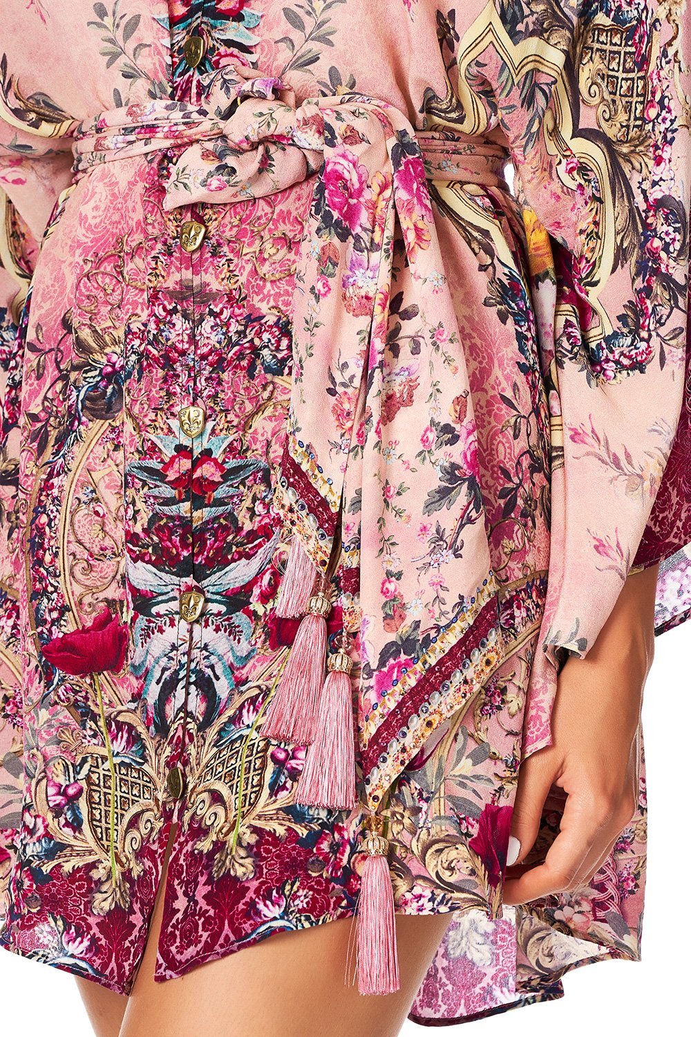 CAMILLA BUTTON UP KAFTAN WITH BELT LA BELLE