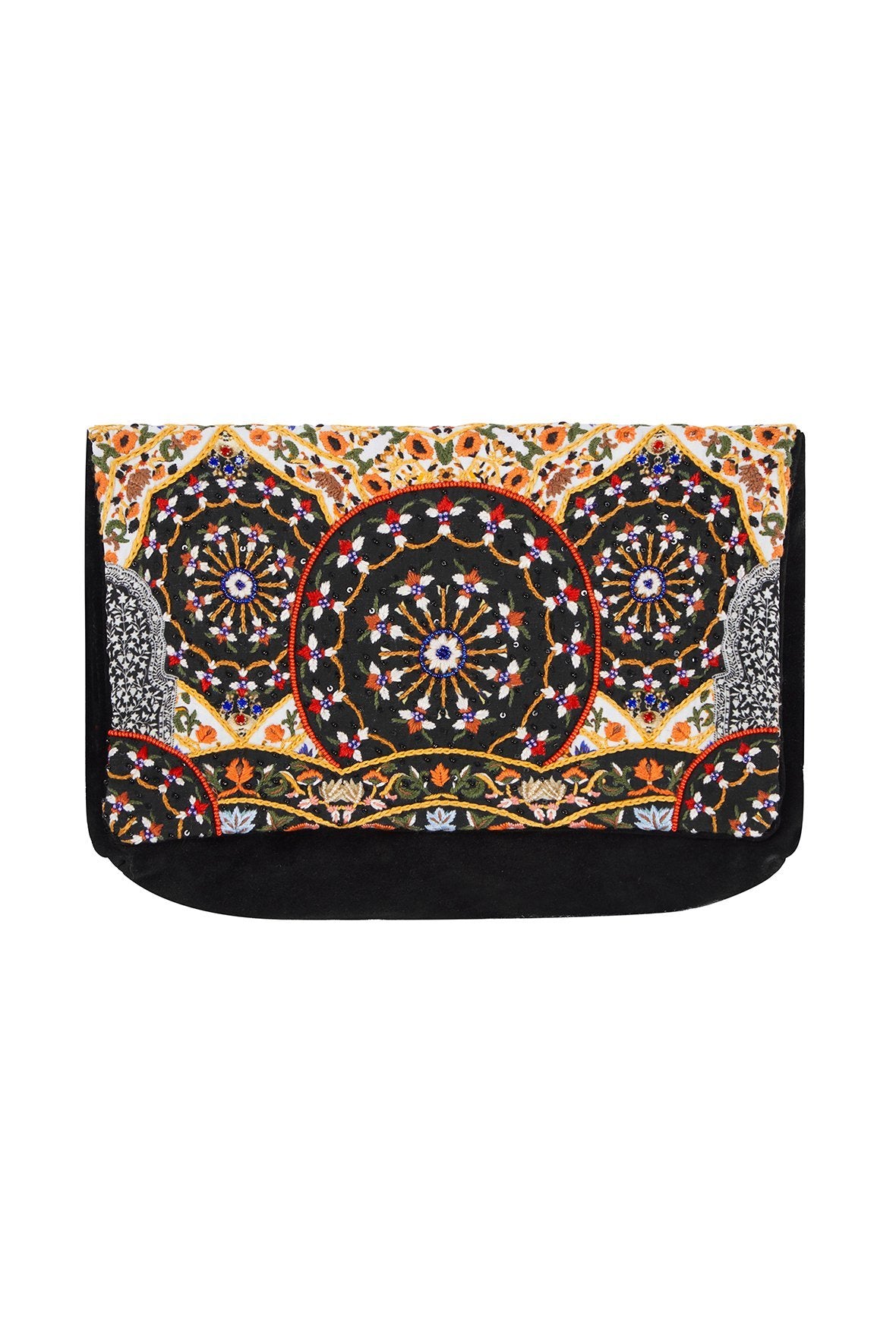 CHAMBER OF REFLECTIONS EMBELLISHED CLUTCH