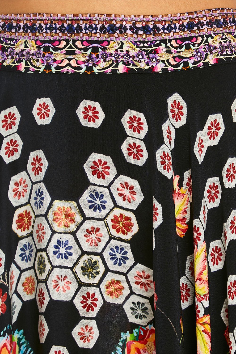 CAMILLA PAINTED LAND CIRCLE SKIRT