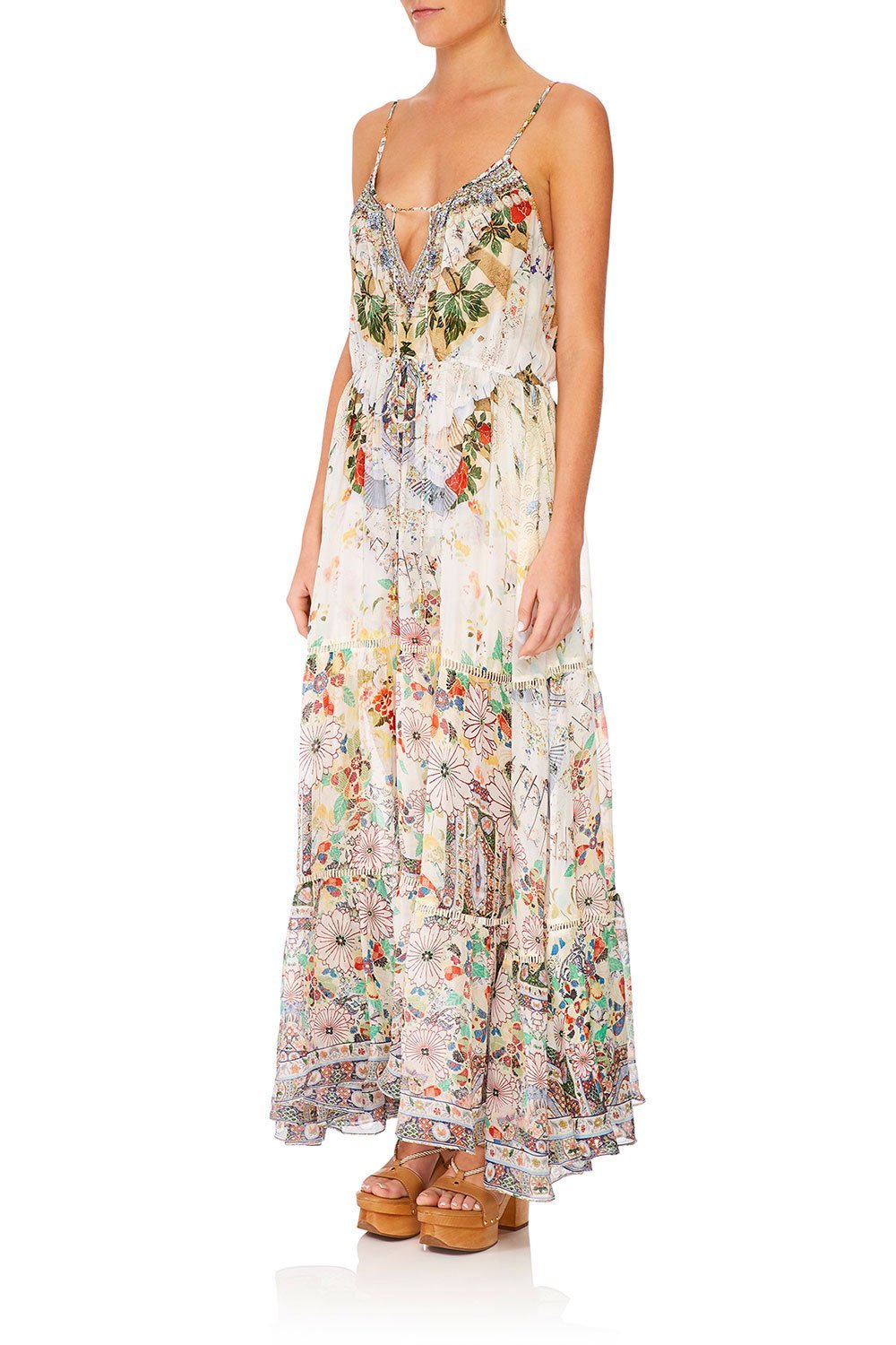 CAMILLA DRESS W/ FRONT TIE DETAIL TIME AFTER TIME