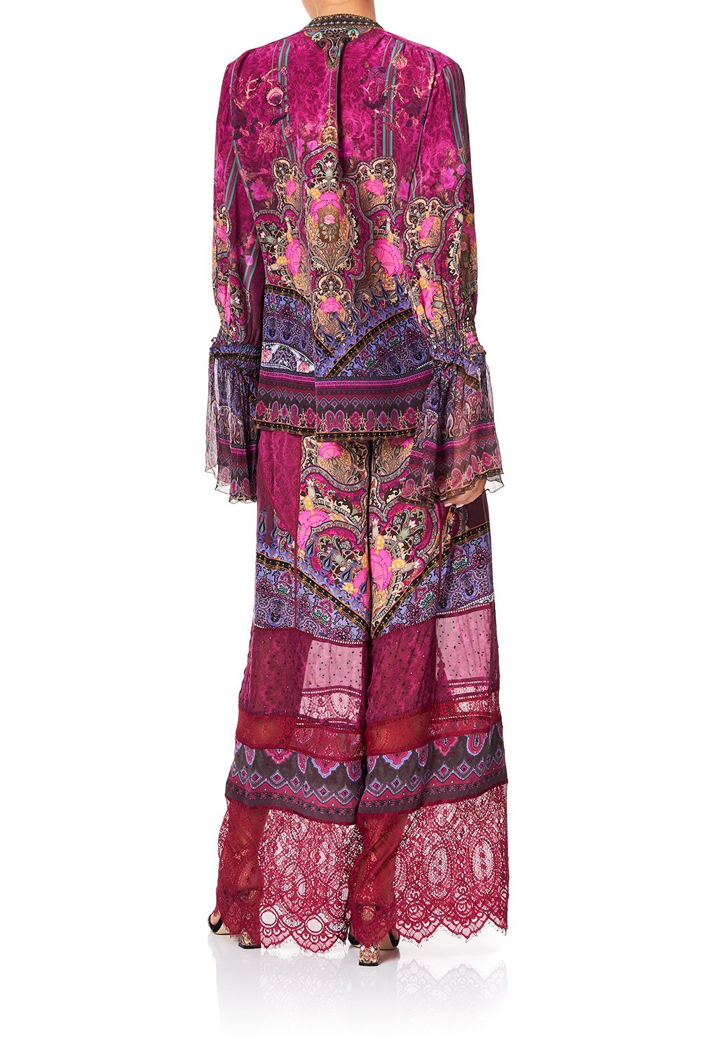 CAMILLA ELASTIC SLEEVE TIE FRONT BLOUSE DAUGHTER'S DESTINY