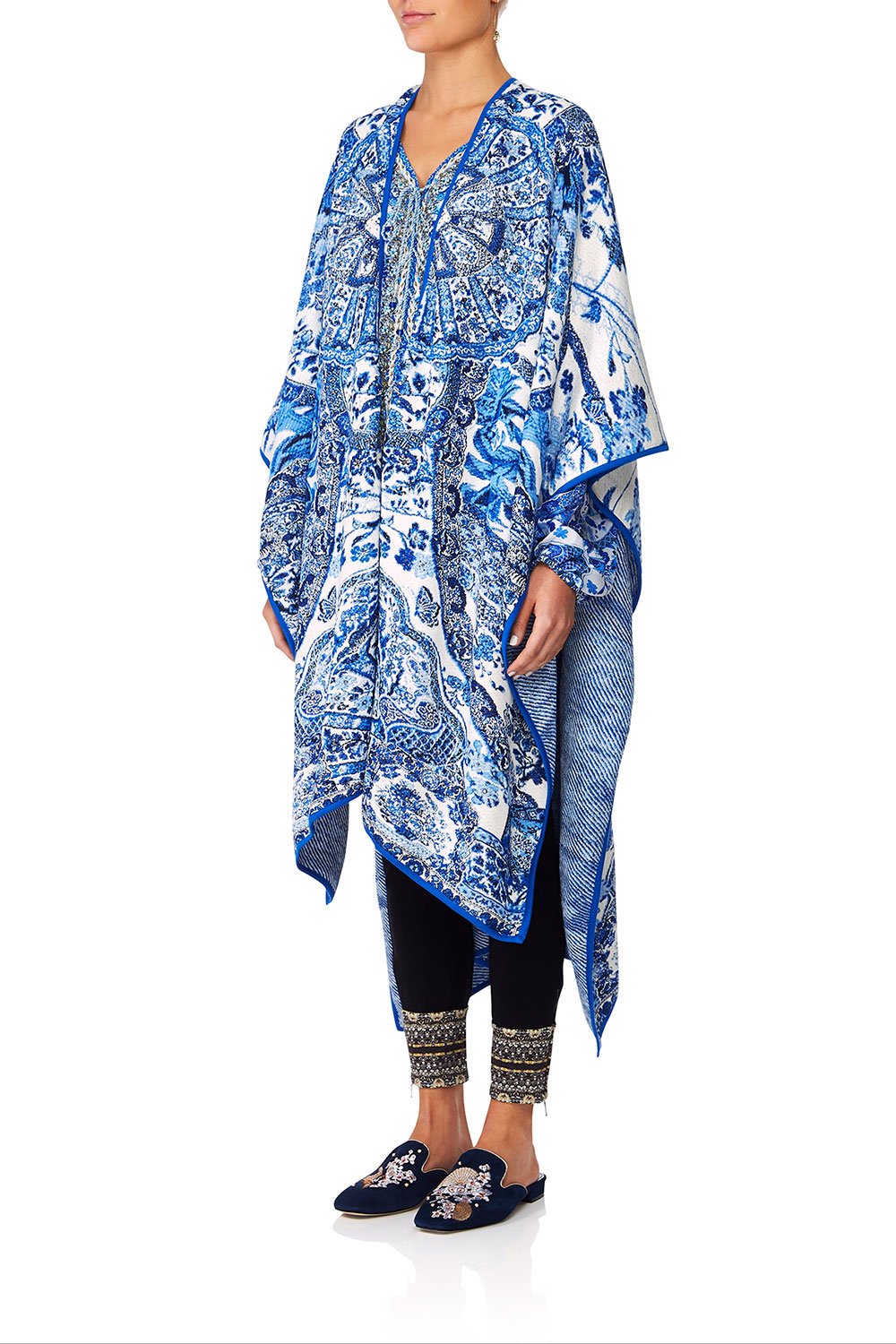 CAMILLA ETERNITYS EMPIRE OVERSIZED THROWOVER PONCHO