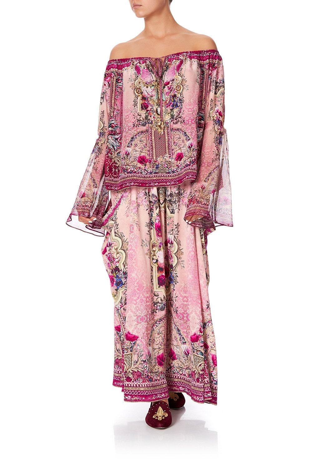 DROP SHOULDER BELL SLEEVE TOP LA BELLE