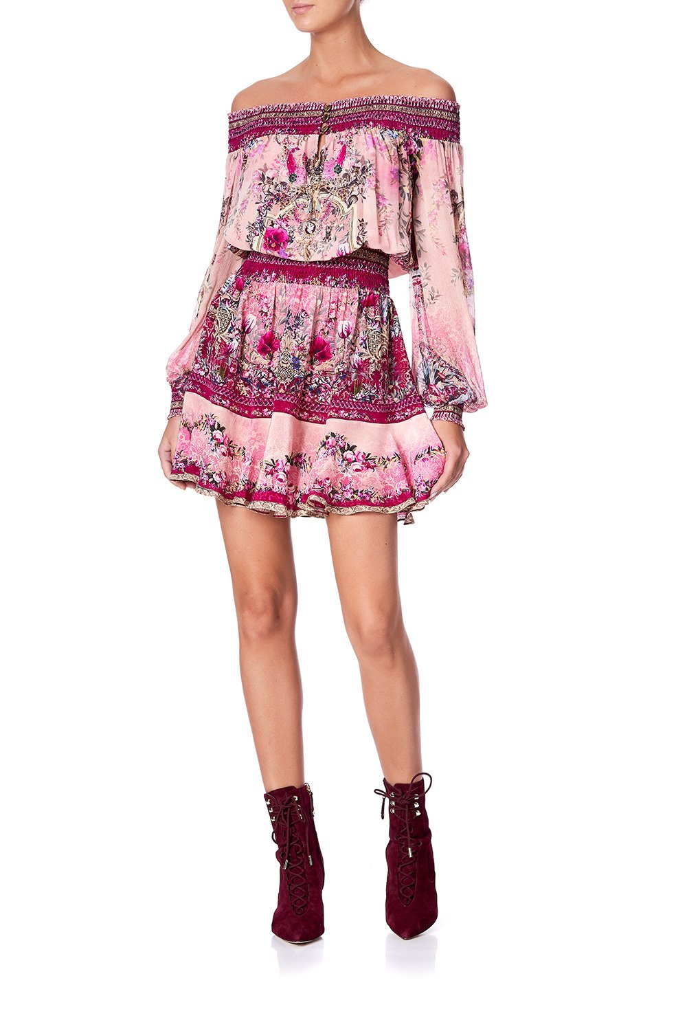 OFF SHOULDER SHORT DRESS LA BELLE