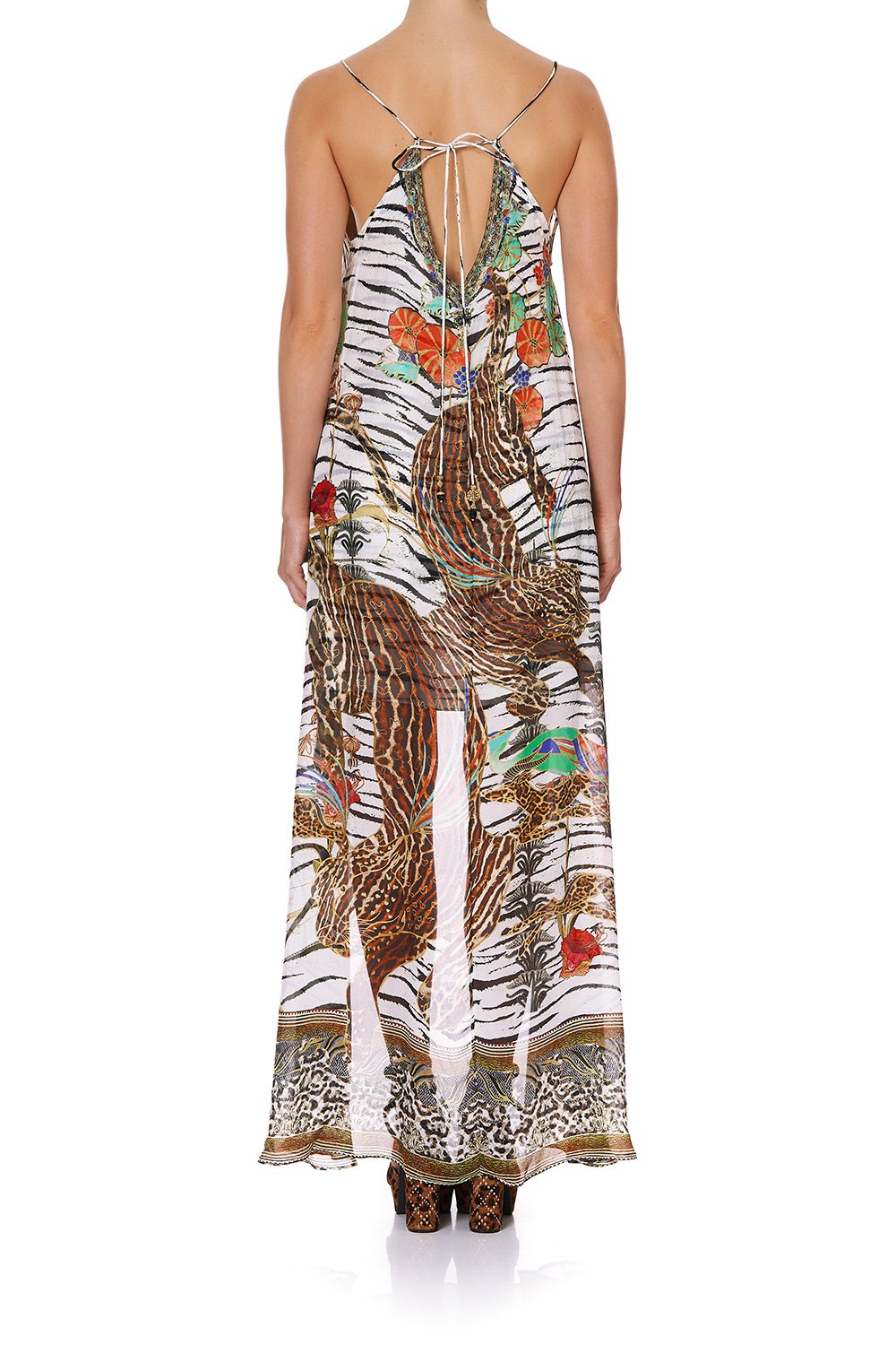 FLARED MINI WITH SHEER OVERLAY COSMIC CONFLICT