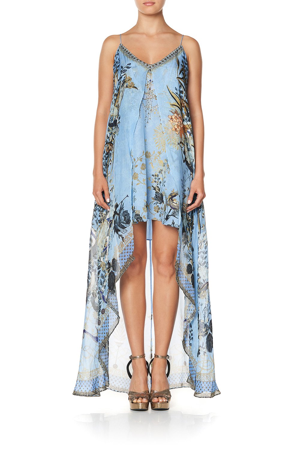 FLARED MINI WITH SHEER OVERLAY FAIRY FOUNTAIN