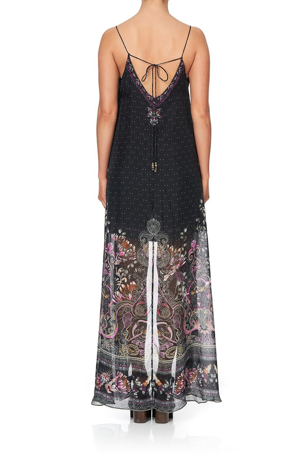 FLARED MINI WITH SHEER OVERLAY RESTLESS NIGHTS