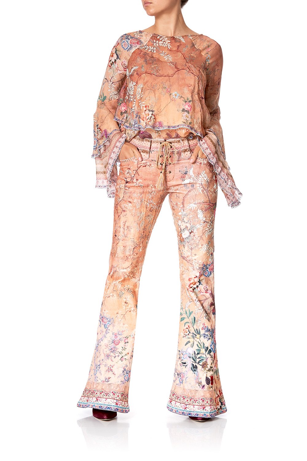 EYELET FRONT PANT ALL MY AVIGNON