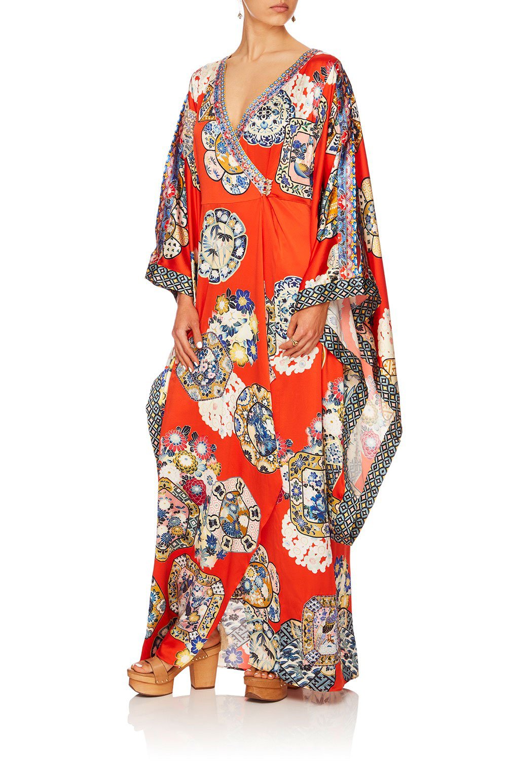 CAMILLA FOUND IN TRANSLATION KIMONO WSPLIT SLEEVE