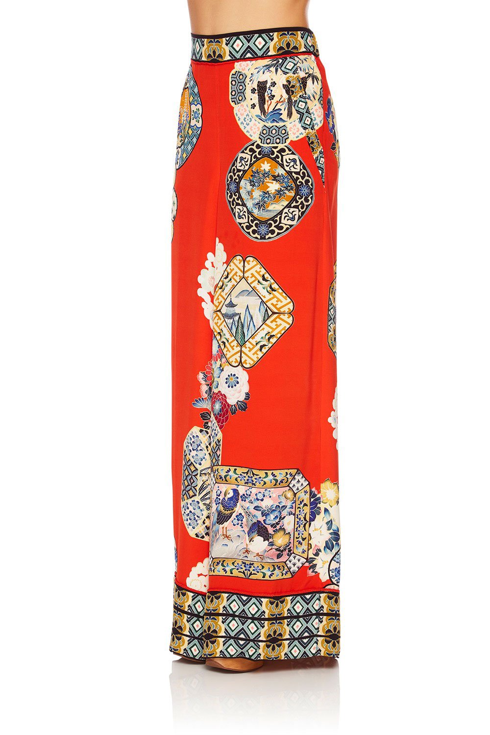 CAMILLA FOUND IN TRANSLATION WIDE LEG PANT WCUFFS