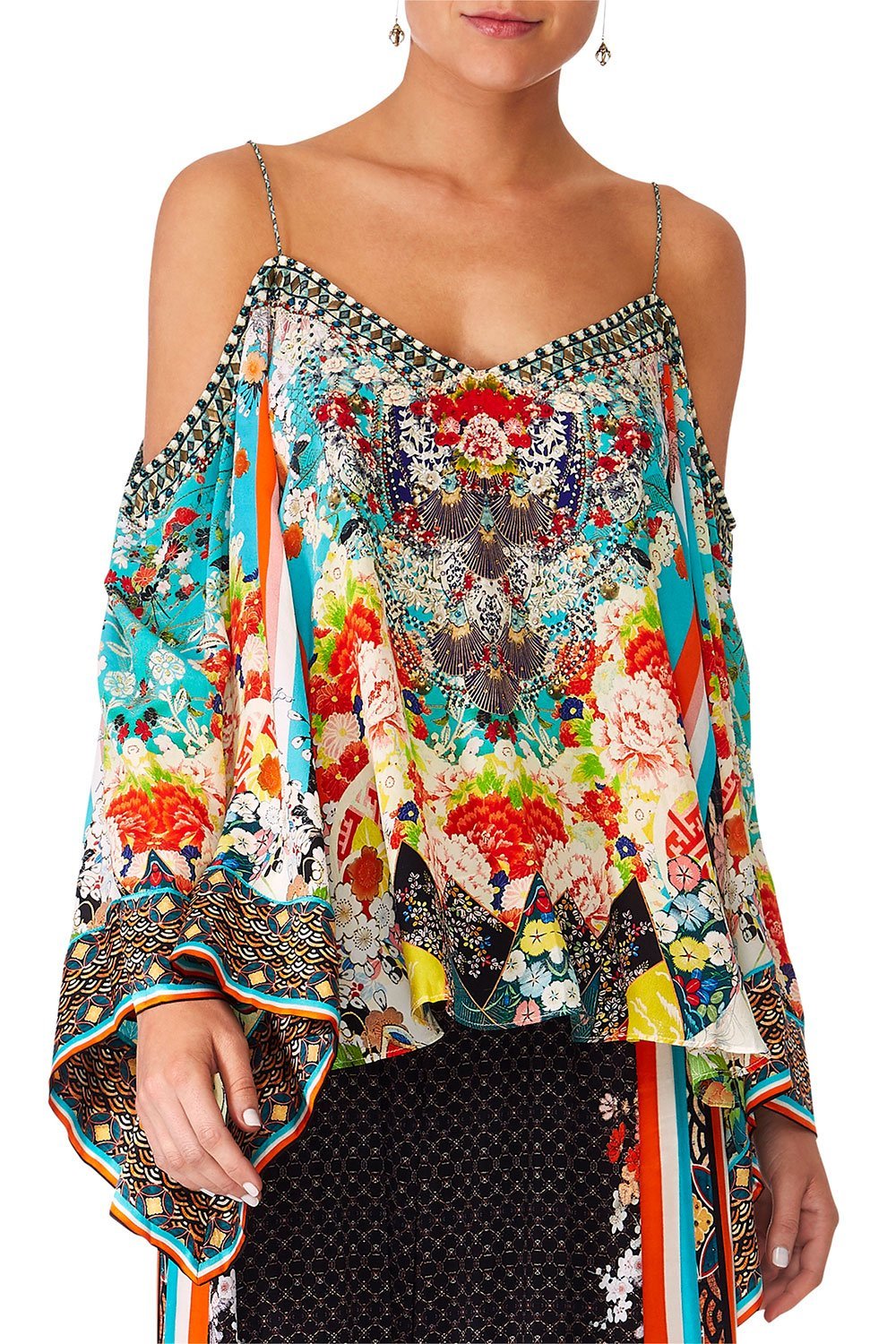 CAMILLA GALAXY GIRL FLARE SLEEVE TOP