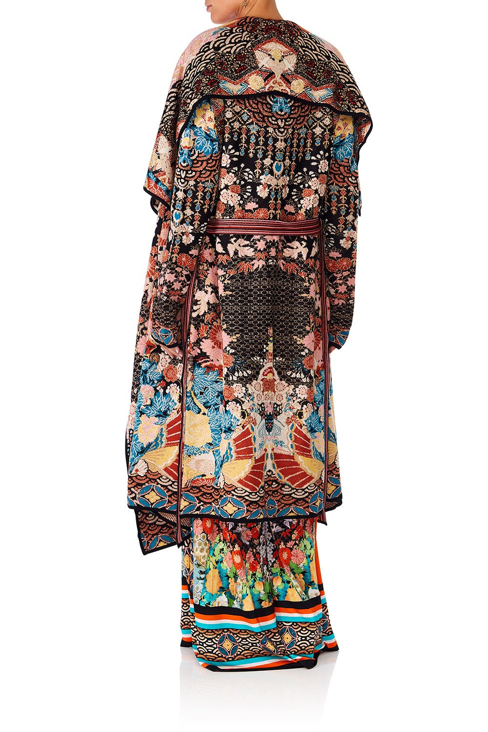 CAMILLA GALAXY GIRL LONG JAQUARD CARDIGAN W TIE