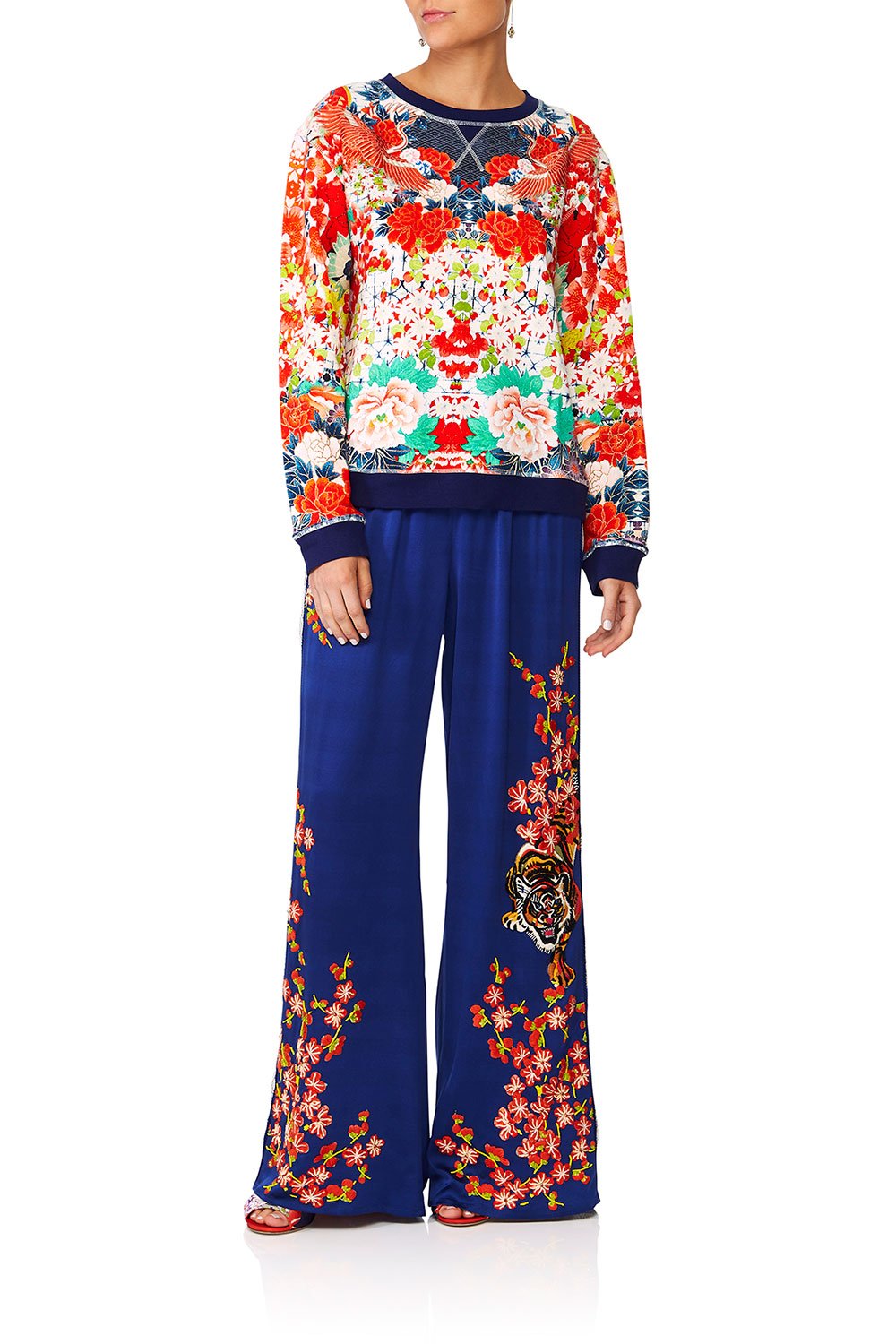 CAMILLA GEISHA GIRL WIDE LEG TRACK PANT