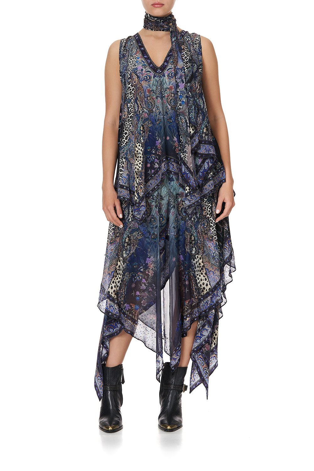 HANDKERCHIEF HEM TOP FESTIVAL EXPRESS