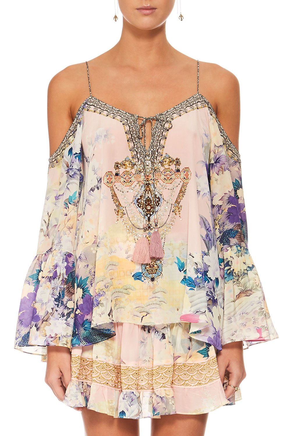 CAMILLA HARAJUKU HEIRESS DROP SHOULDER TOP