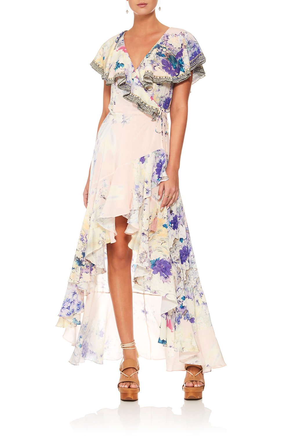 CAMILLA HARAJUKU HEIRESS FRILL SLEEVE LONG DRESS