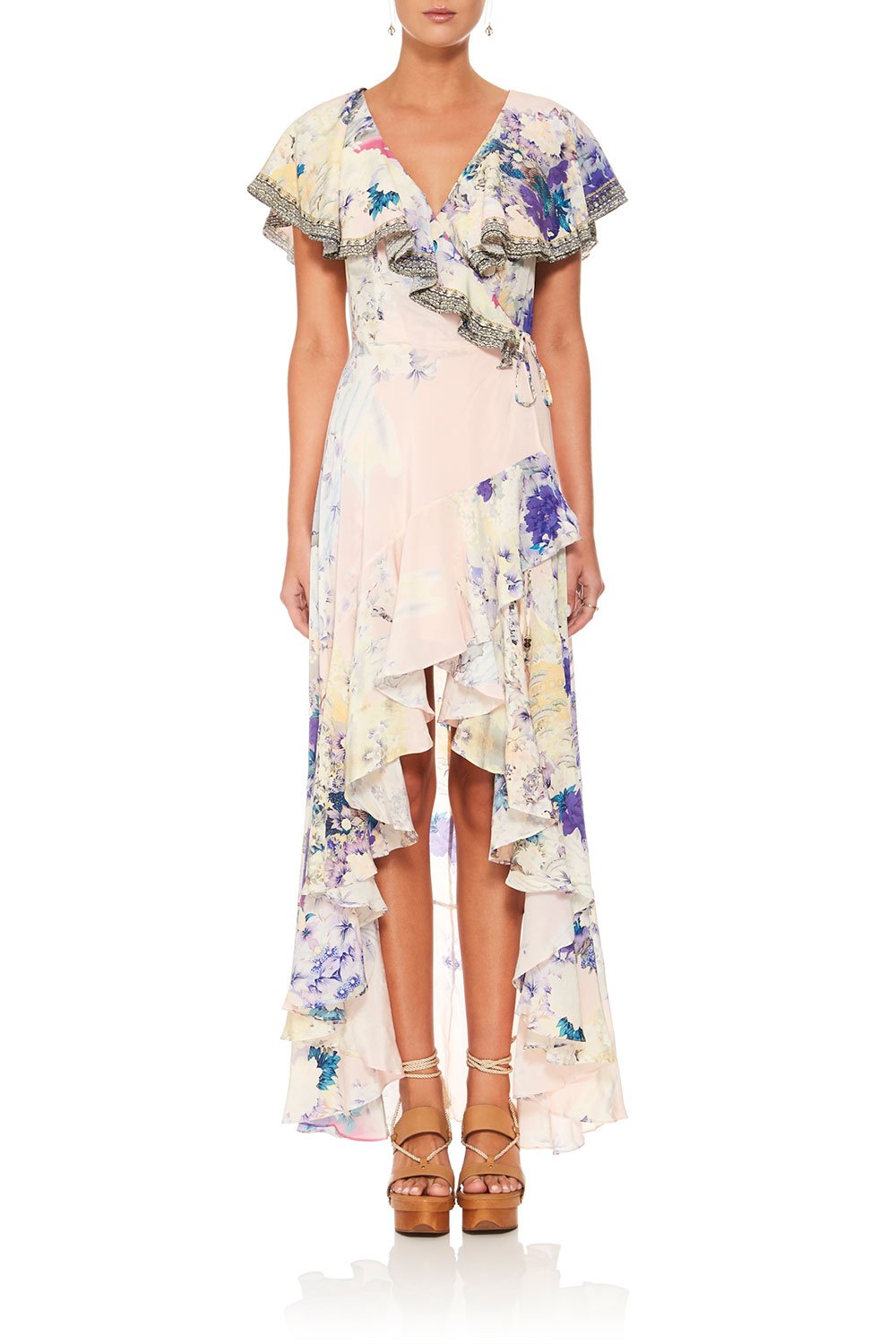 CAMILLA HARAJUKU HEIRESS FRILL SLEEVE LONG DRESS