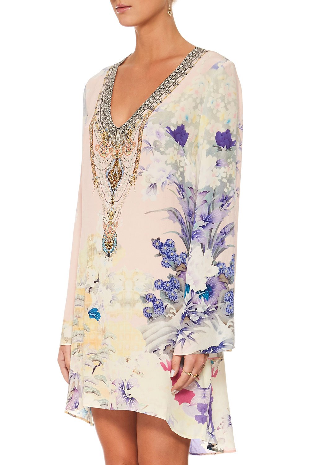 CAMILLA HARAJUKU HEIRESS V-NECK SCOOP BACK DRESS