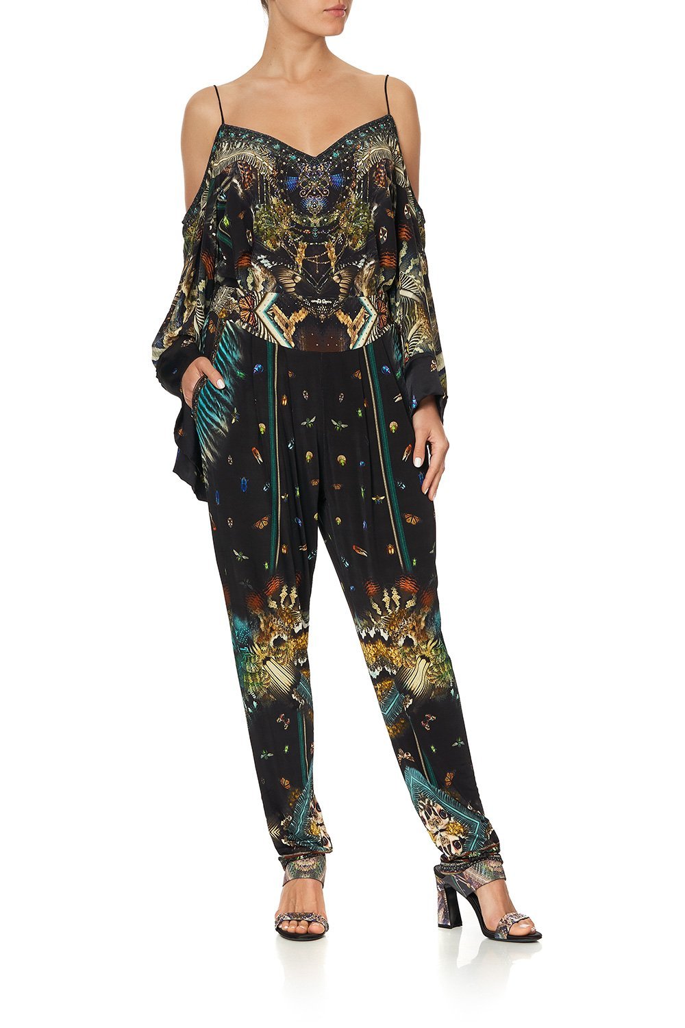 HAREM PANT WITH FRONT PLEATS MATERNAL INSTINCT