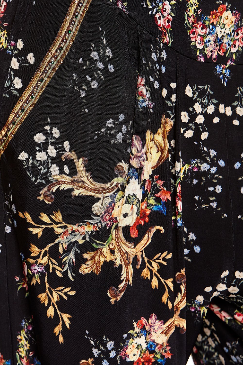 HAREM PANT WITH FRONT PLEATS FRIEND IN FLORA