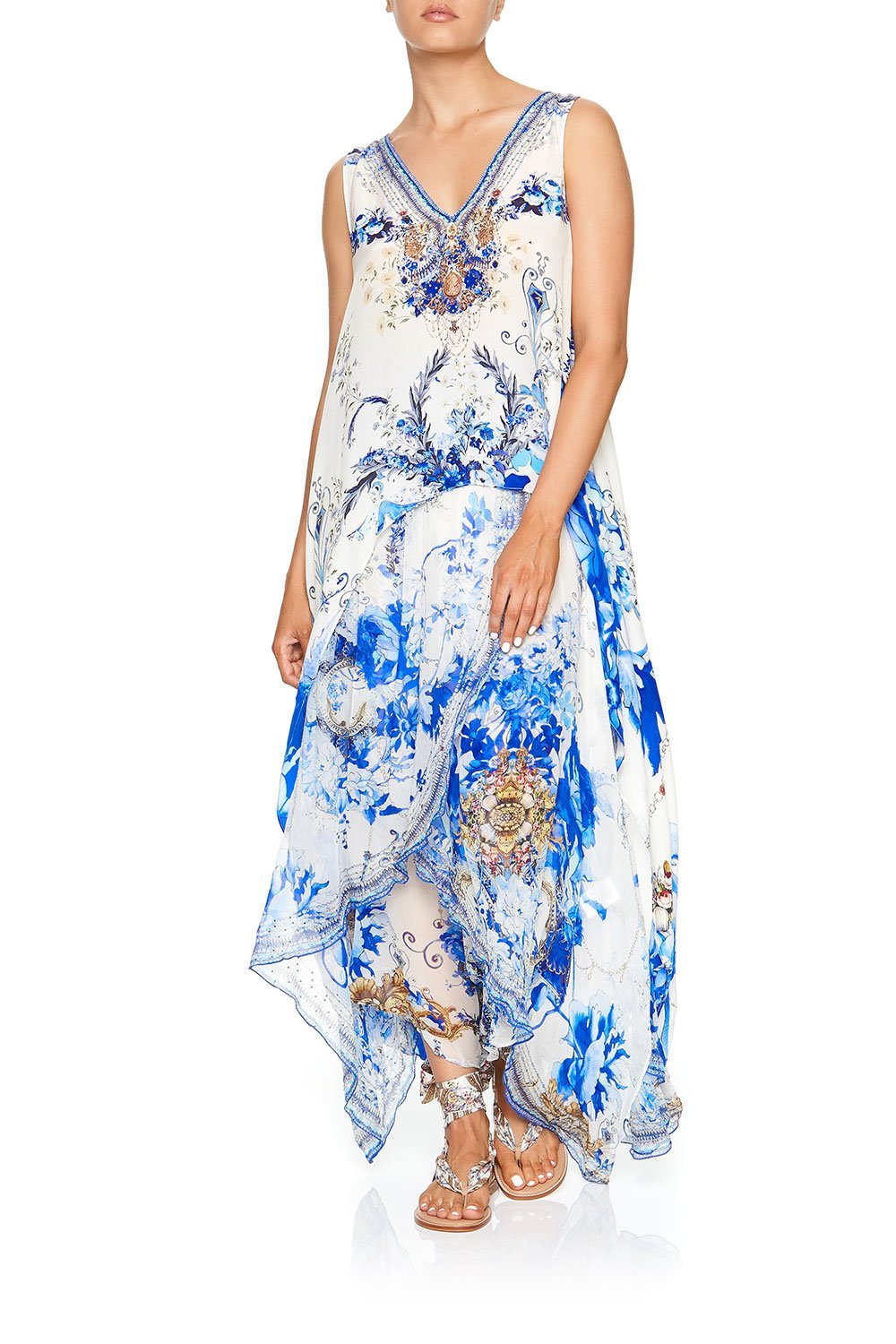 CAMILLA HIGH LOW CROSS OVERLAY TOP SAINT GERMAINE