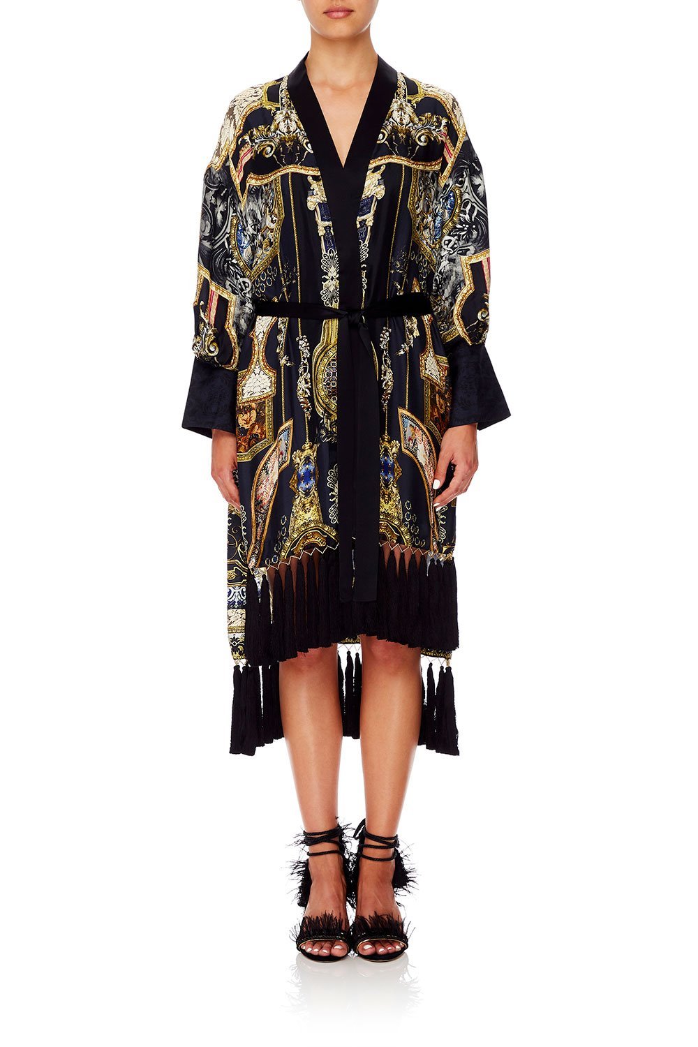 CAMILLA HIGH LOW HEM LAYER WITH CUFF MIDNIGHT MEETING