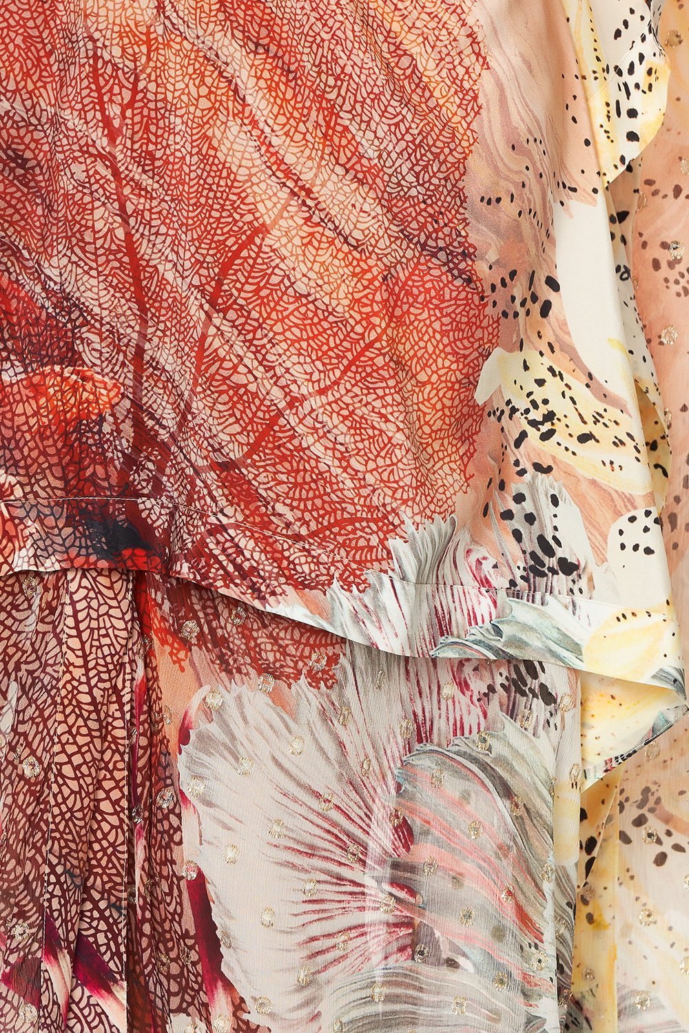 HIGH LOW HEM V NECK KAFTAN COASTAL TREASURE