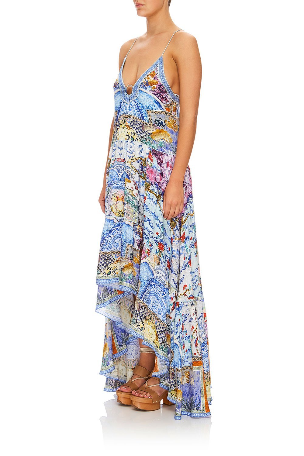CAMILLA HIGH-LOW U-RING DRESS GEISHA GATEWAYS