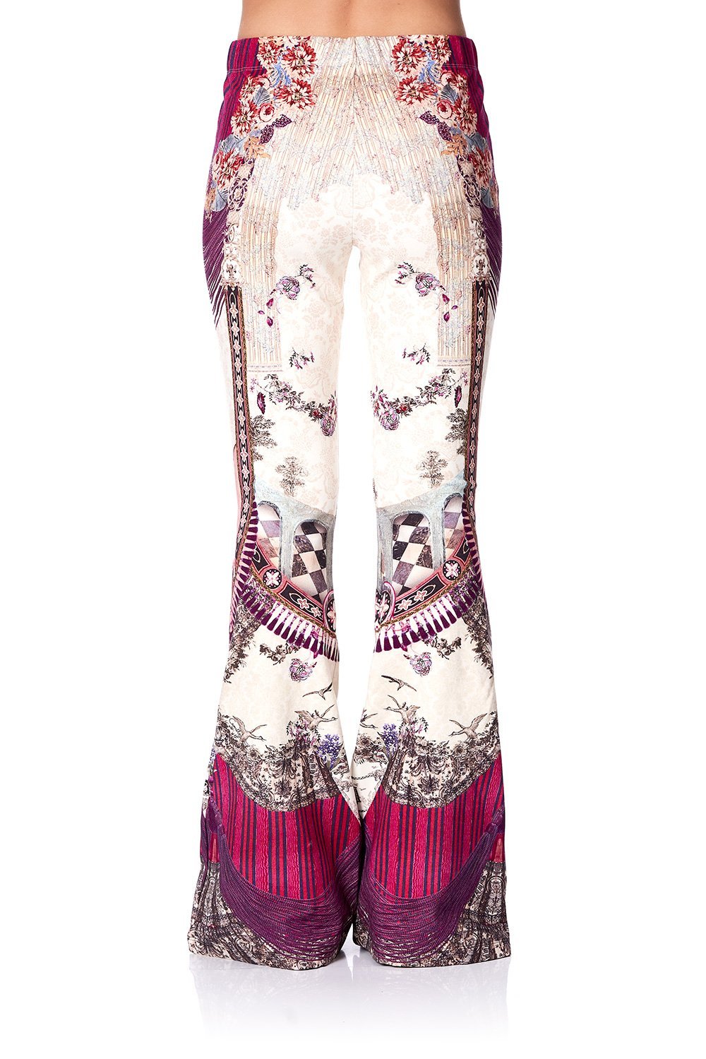 HIGH WAISTED FLARED TROUSER VIOLET CITY