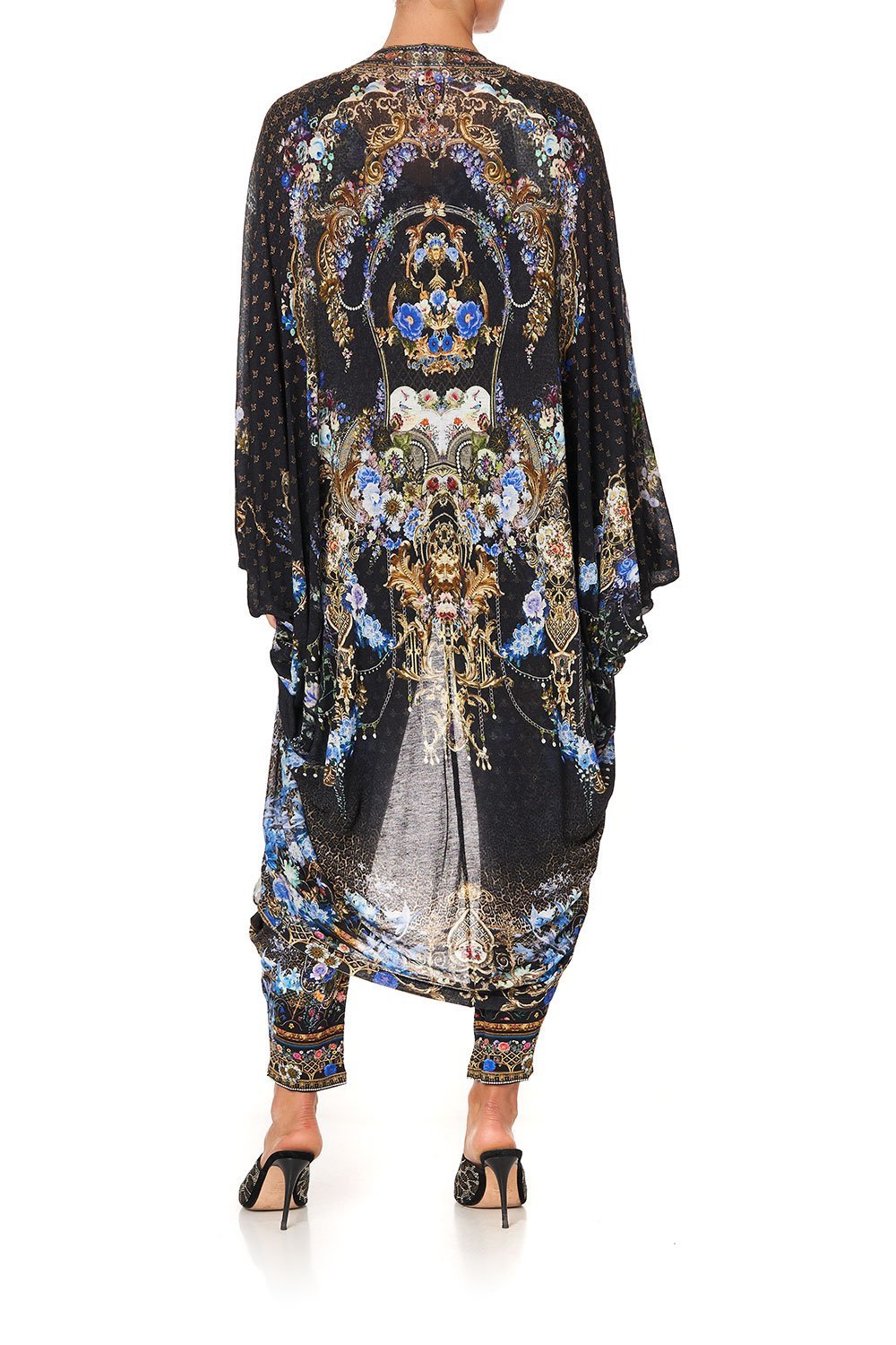 JERSEY BACK PANEL WITH SILK FRONT LONG LINE GATHERED LAYER PALACE PLAYHOUSE