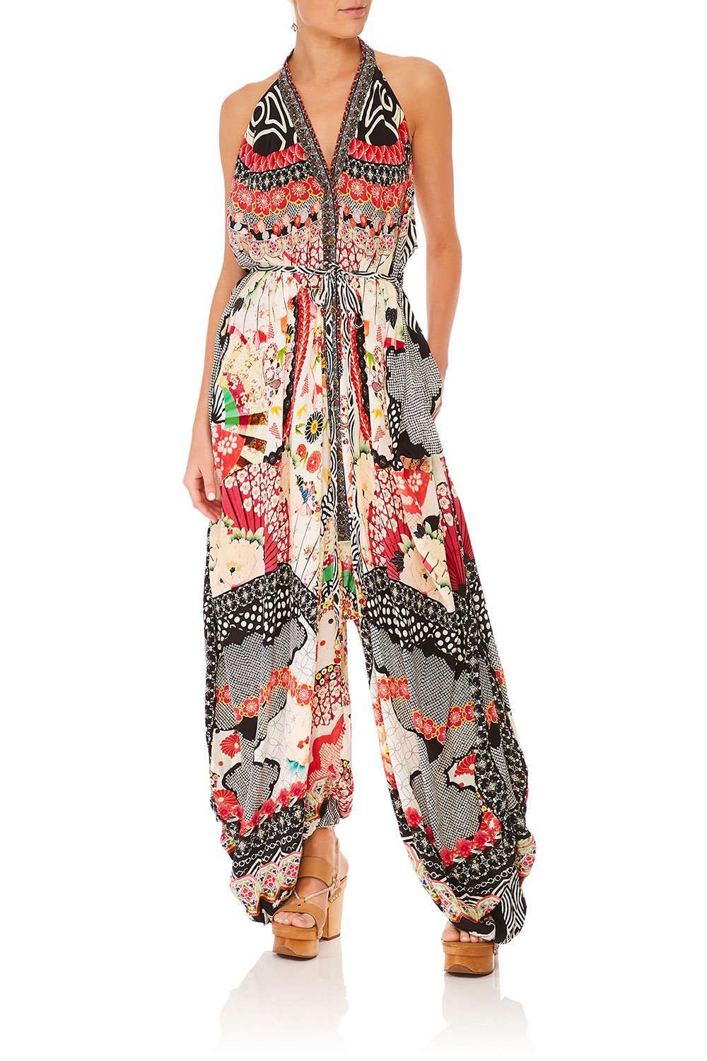 CAMILLA VINTAGE VIXEN JUMPSUIT WITH DROP CROTCH PANT