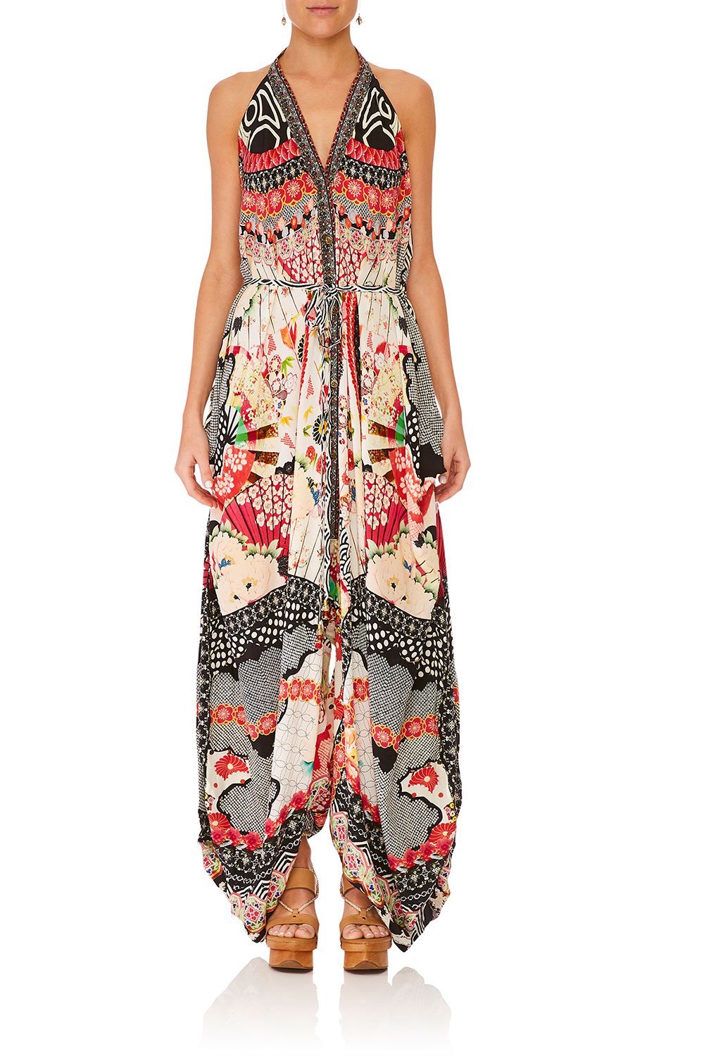 CAMILLA VINTAGE VIXEN JUMPSUIT WITH DROP CROTCH PANT