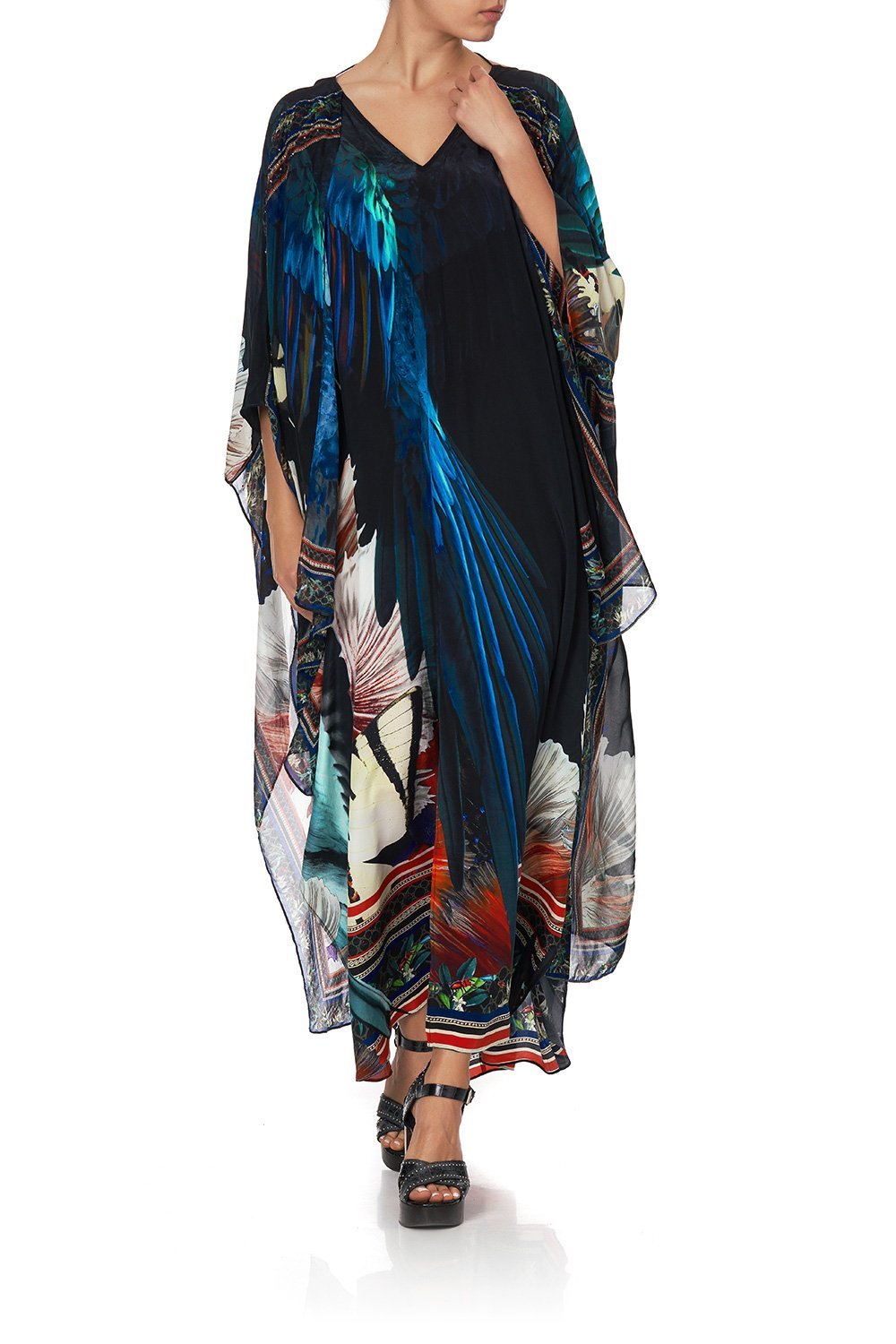 KAFTAN WITH DOUBLE SLEEVE NIGHT FLIGHT