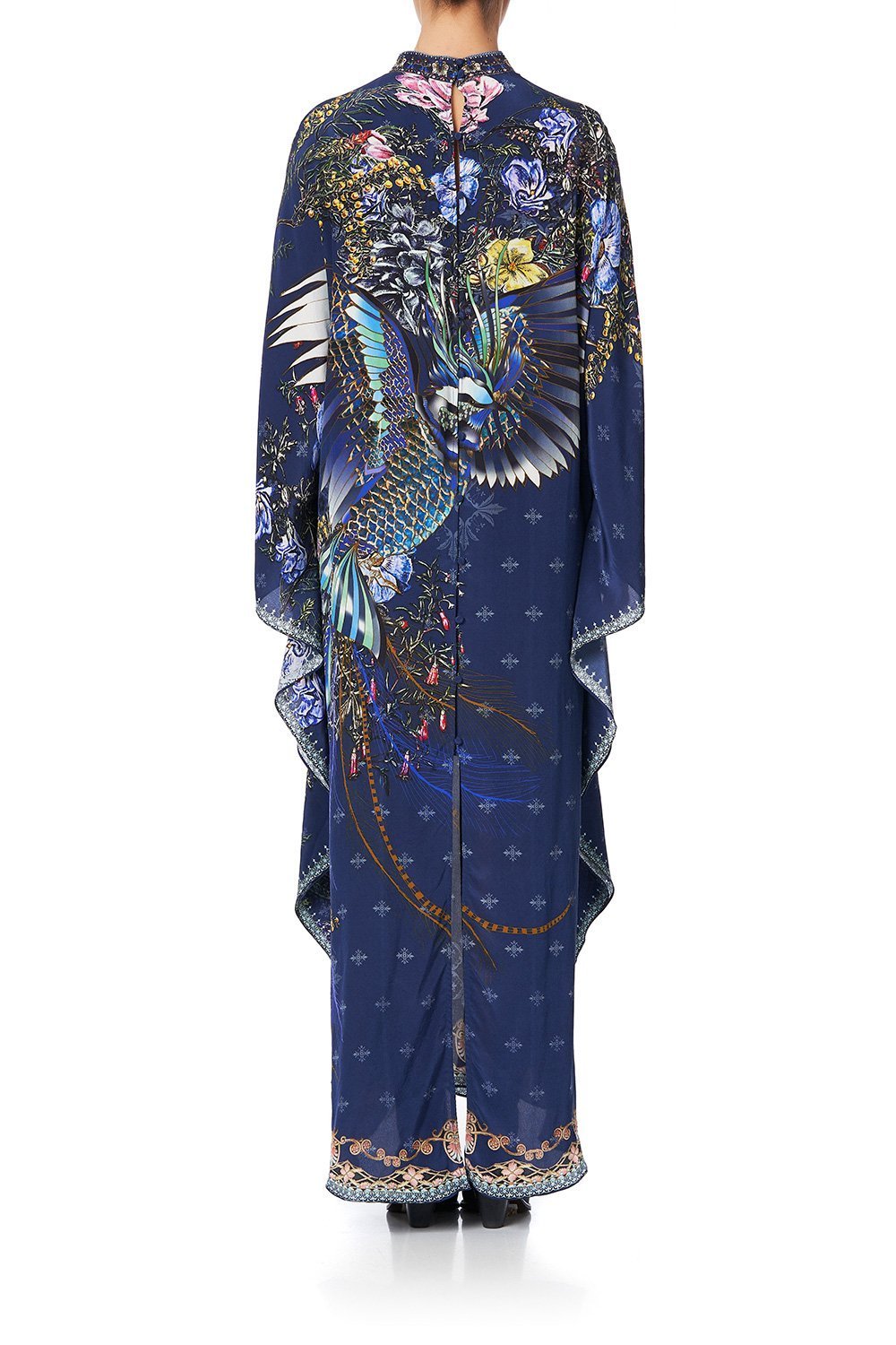 KAFTAN WITH HIGH COLLAR STAND SOUTHERN TWILIGHT