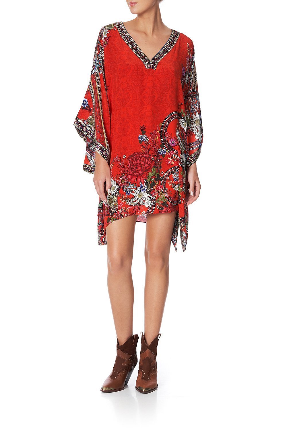 KAFTAN WITH SIDE WRAP WONDERING WARATAH