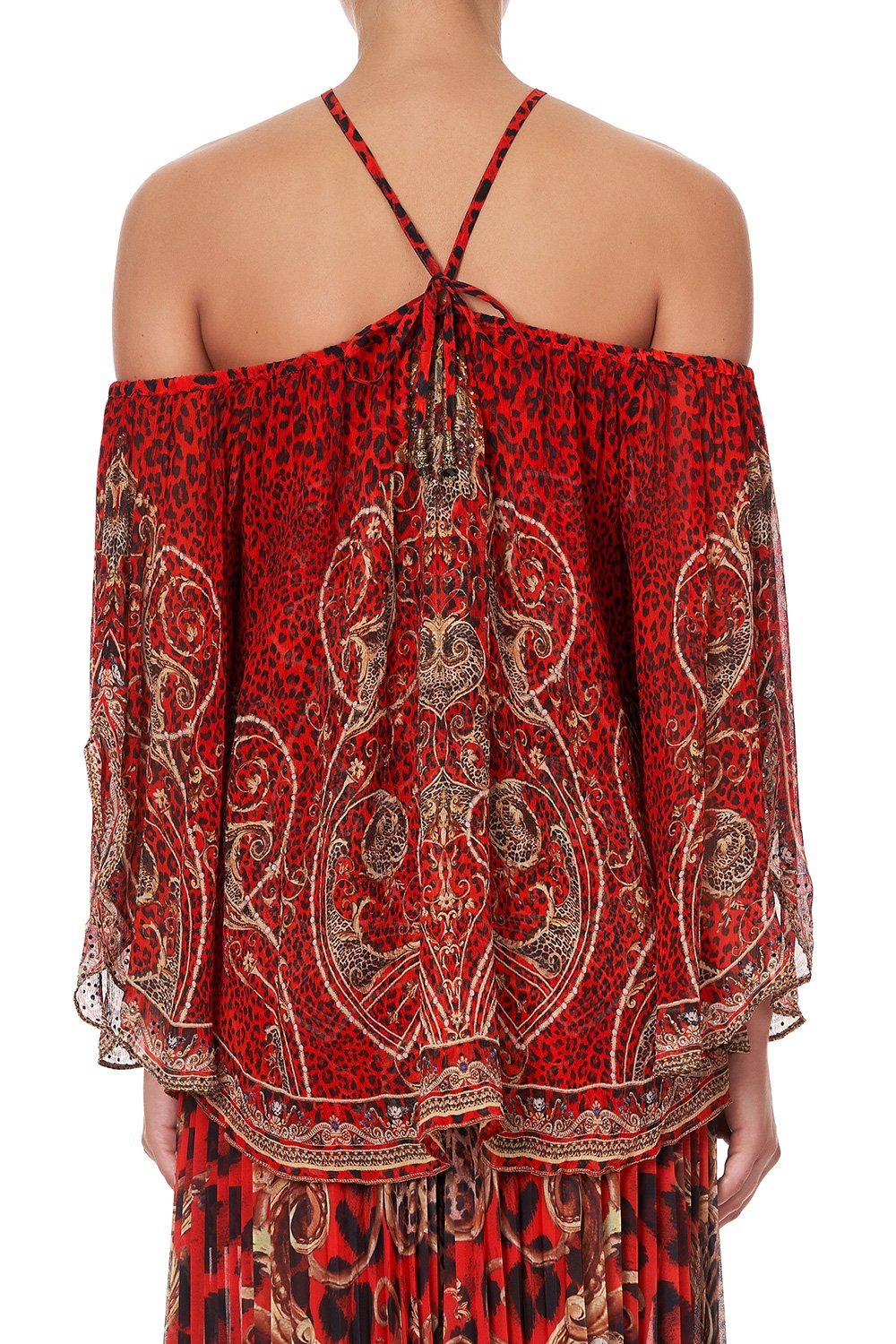 KEYHOLE OFF SHOULDER BLOUSE SLAVE TO THE RHYTHM