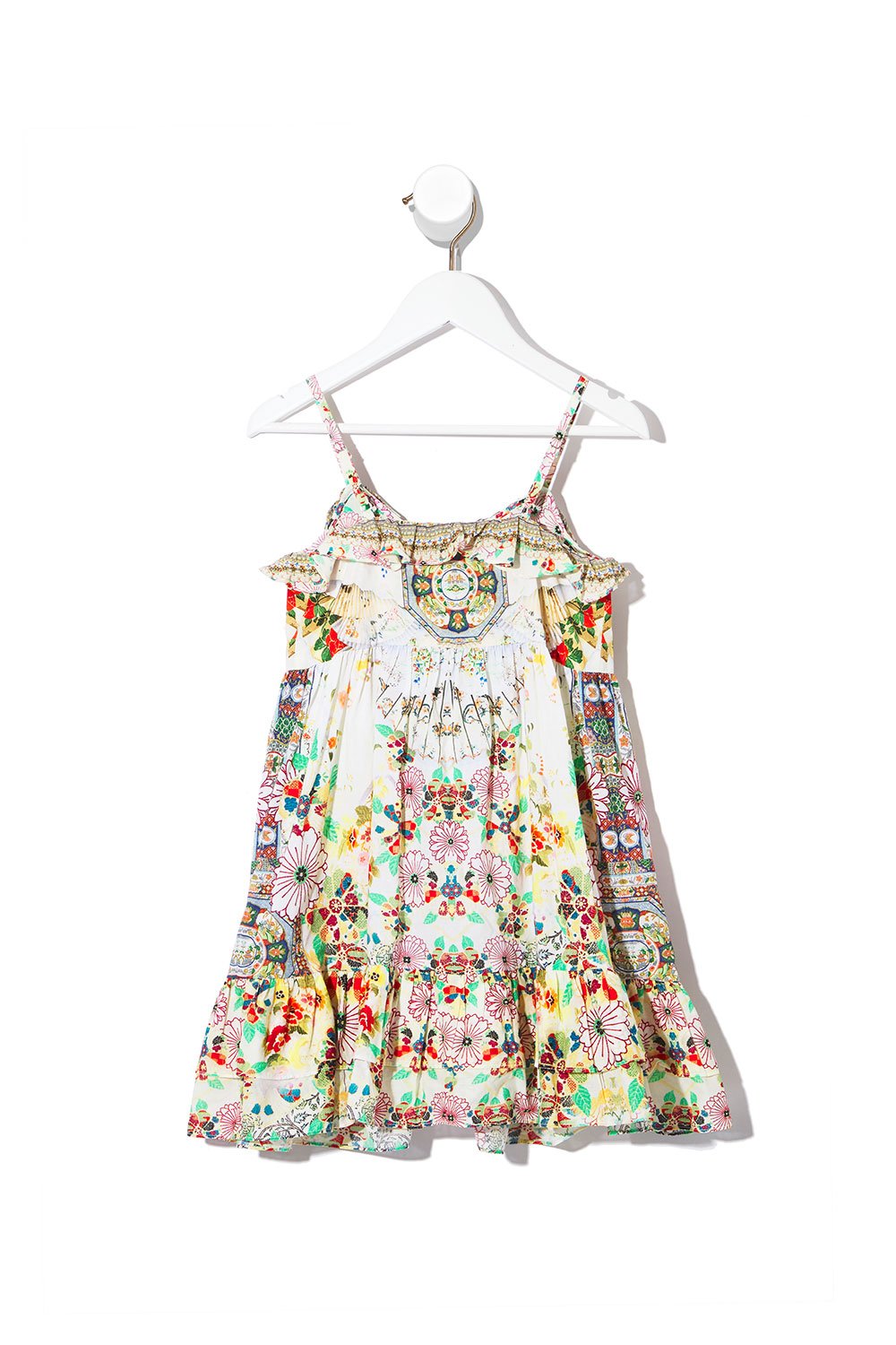 KIDS' BUTTON THROUGH FRILL DRESS TIME AFTER TIME