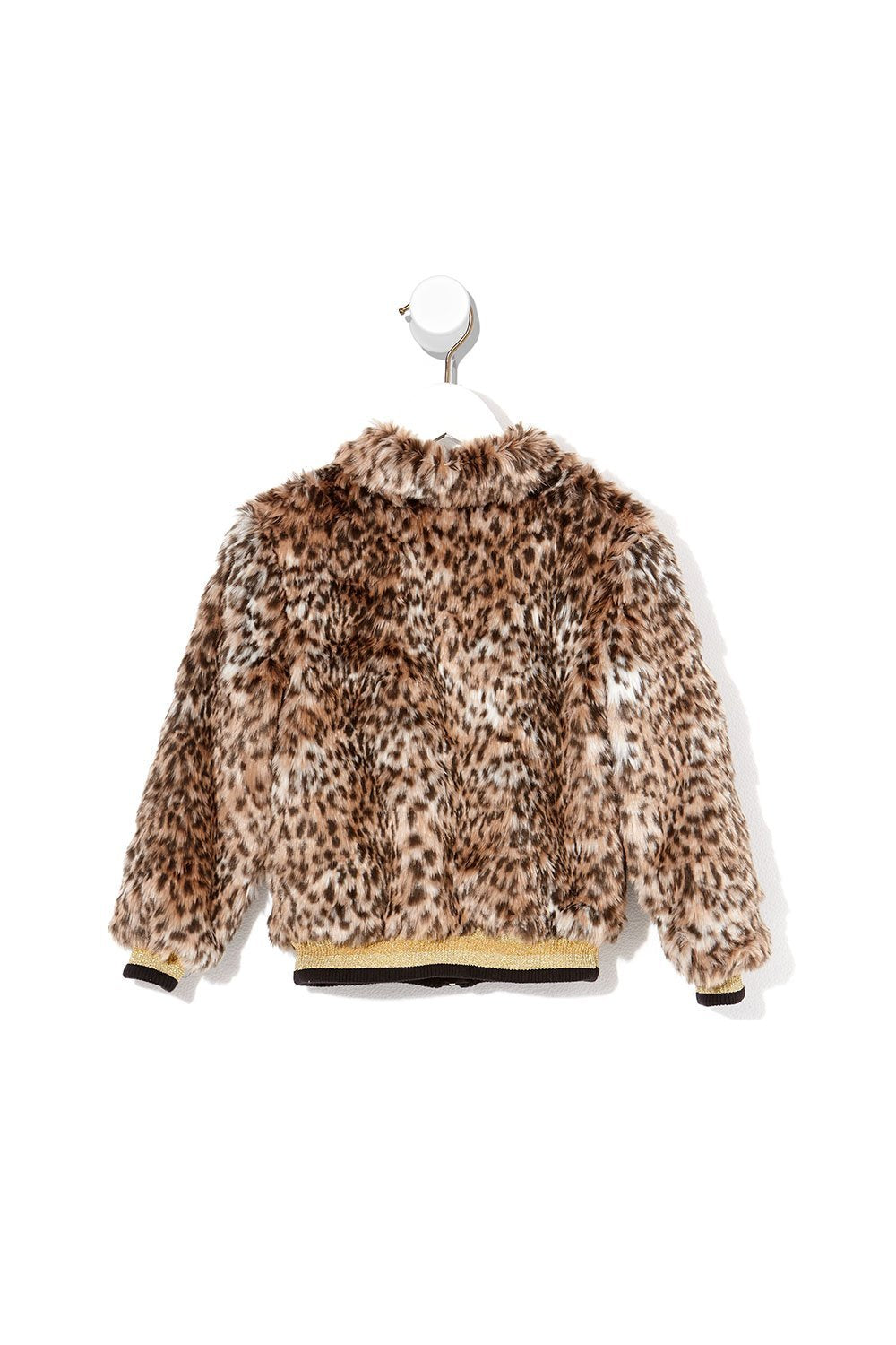 CAMILLA KIDS FAUX FUR JACKET CHAMPAGNE COAST
