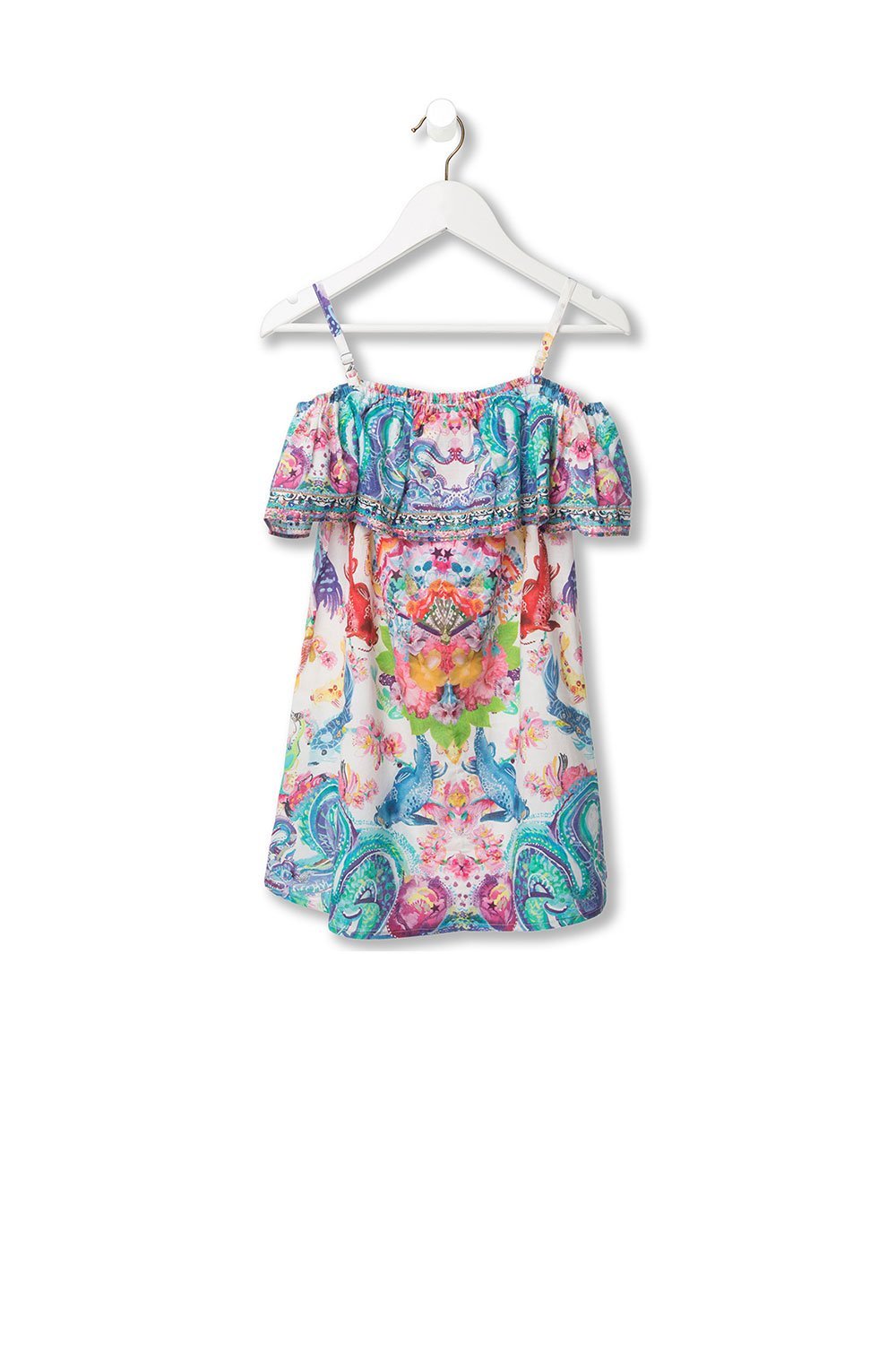 KIDS' RUFFLE DRESS DRAGON DIVINITY