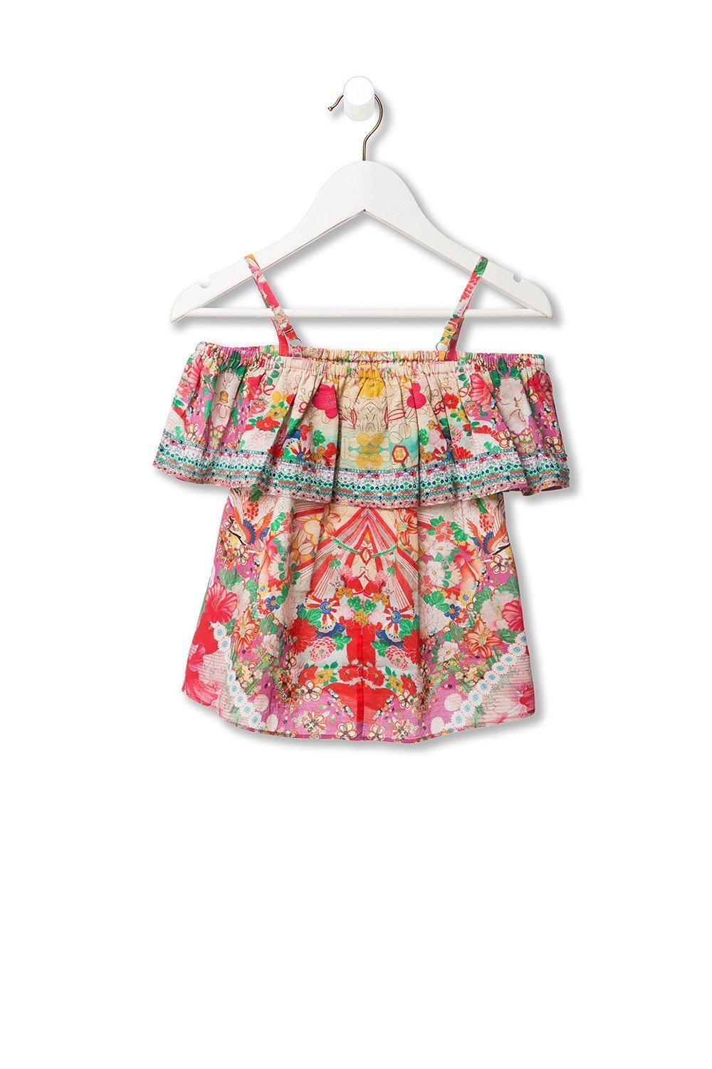 KIDS' RUFFLE TOP KIMONO KISSES