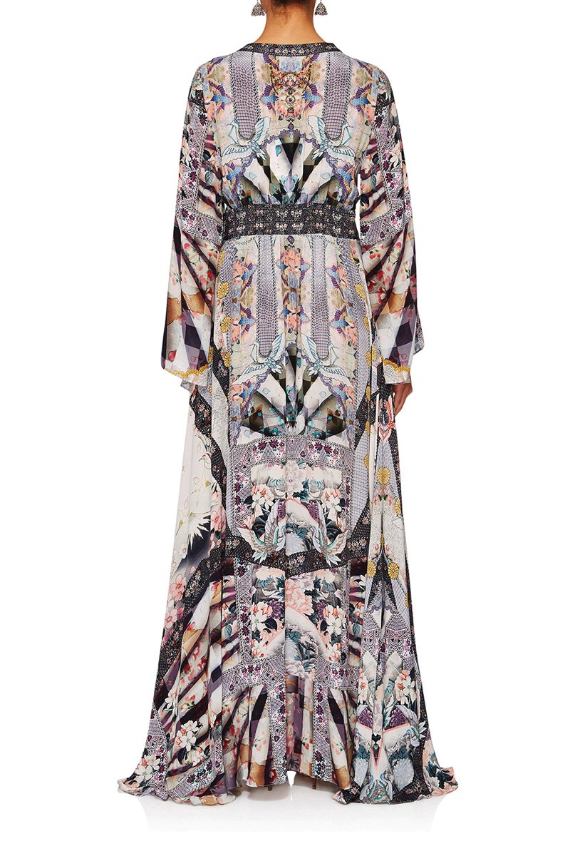 CAMILLA IN HER SHOES KIMONO SLEEVE DRESS W SHIRRING DETAIL